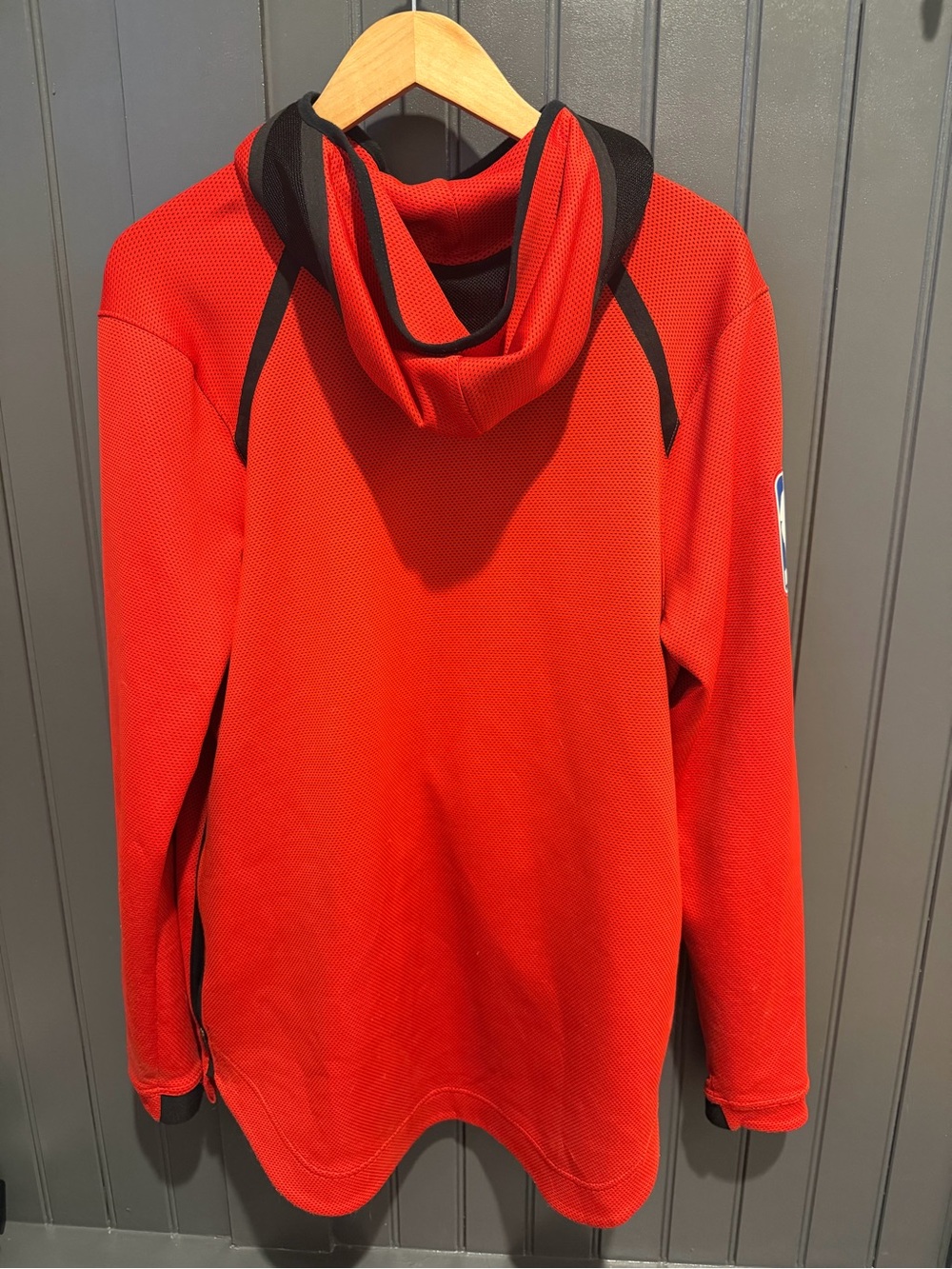 Nike Red Portland Trail Blazers Full-Zip Hoodie Dri Fit - Picture 2 of 4